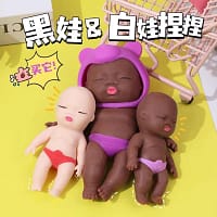 Natasha Black Doll Squishy Pinch Stress Relief Toy product photo
