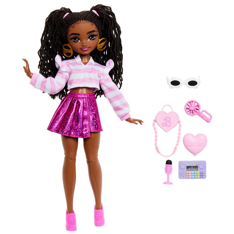 Barbie Dream Besties Barbie "Brooklyn" Doll & Accessories, Posable Fashion Doll & Themed Pieces product photo